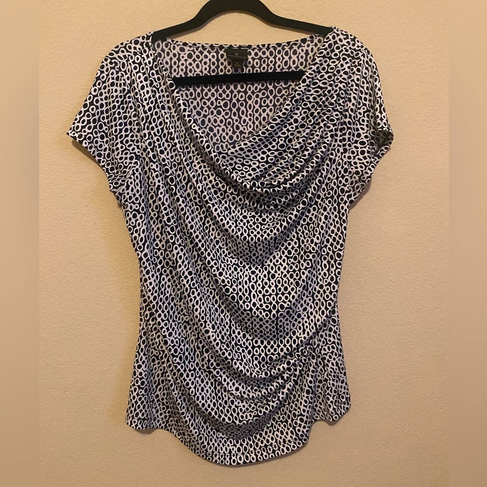 Black & White Patterned Blouse